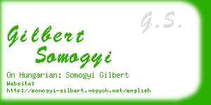 gilbert somogyi business card